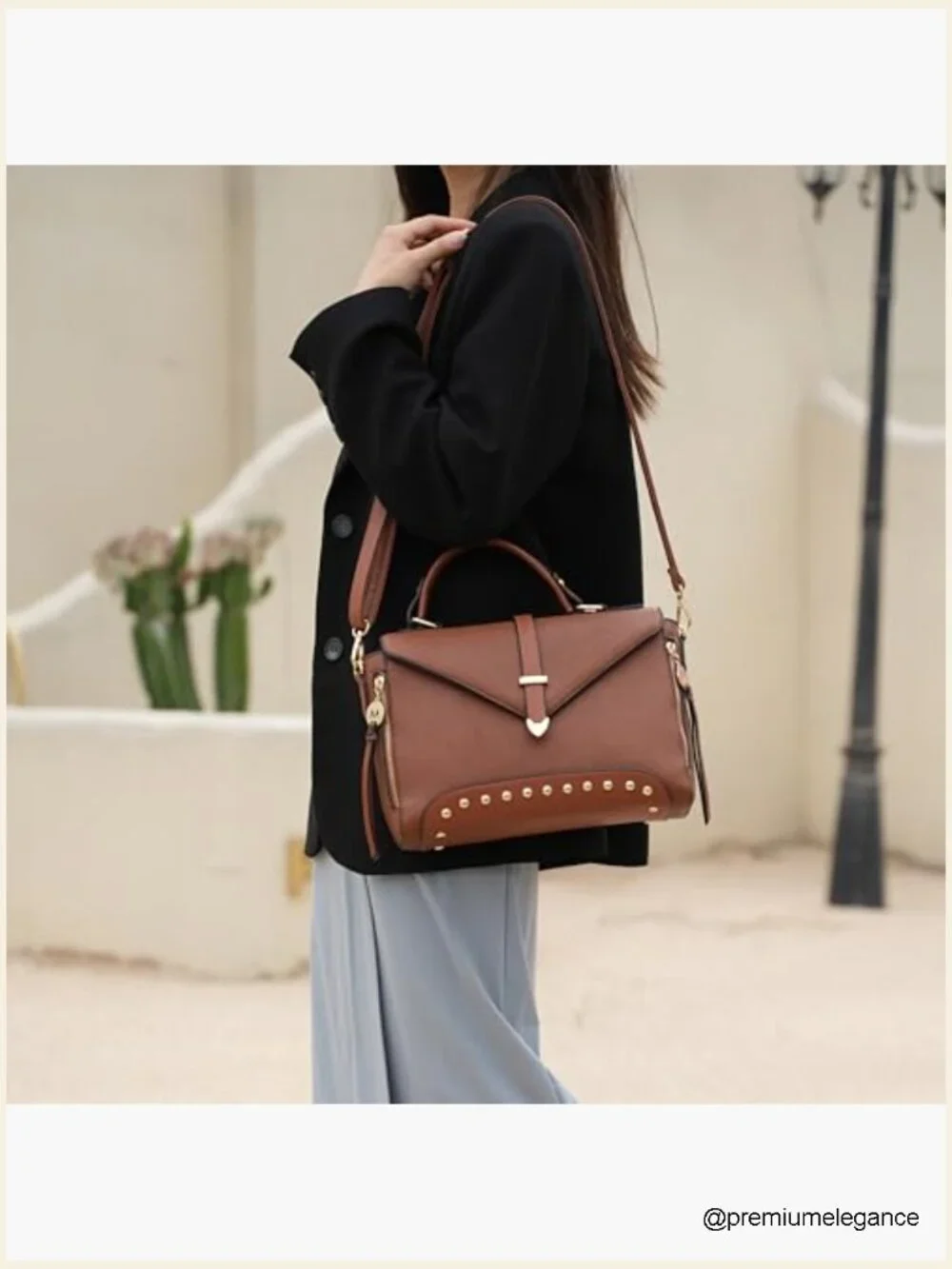Vegan Leather Crossbody Bag Purse Shoulder Handbag Women - Picture 4 of 7